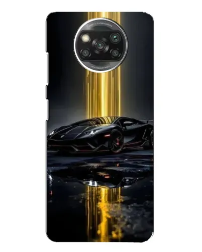 Чохол для Xiaomi POCO X3 Pro з картинкою «Нічний Lamborghini драйв»