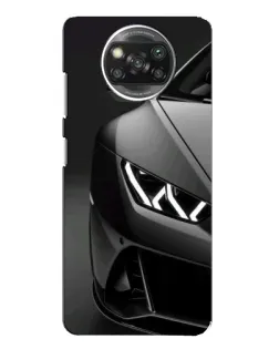 Чохол для Xiaomi POCO X3 Pro з картинкою «Lamborghini фари деталізація»