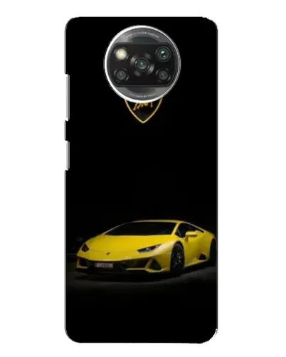 Чохол для Xiaomi POCO X3 Pro з картинкою «Lamborghini жовтий акцент»
