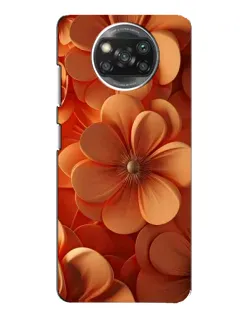 Чохол для Xiaomi POCO X3 Pro з картинкою «Помаранчева макро квітка»