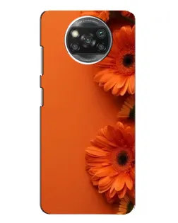 Чохол для Xiaomi POCO X3 Pro з картинкою «Помаранчеві гербери»