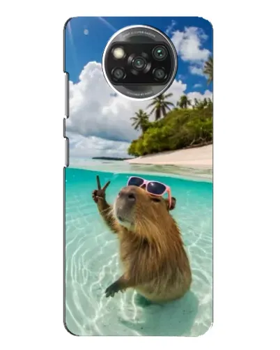 Чохол для Xiaomi POCO X3 Pro з картинкою «Капібара на морі» Чохол для Xiaomi POCO X3 Pro з картинкою «Капібара на морі»