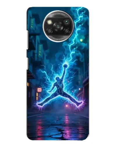 Чехол для Xiaomi POCO X3 с картинкой «Jordan Gold Jumpman»