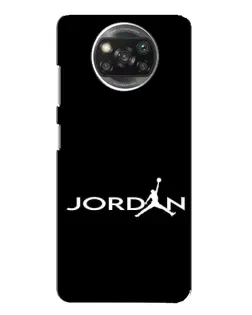 Чехол для Xiaomi POCO X3 с картинкой «Jordan White Logo»