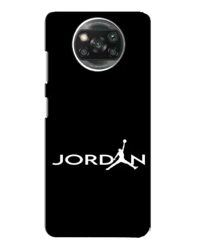 Чехол для Xiaomi POCO X3 с картинкой «Jordan White Logo»