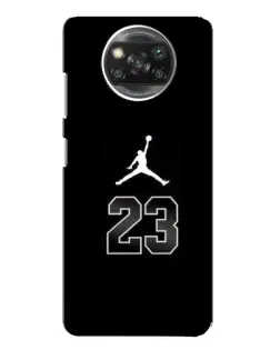 Чехол для Xiaomi POCO X3 с картинкой «Jordan Flight 23»