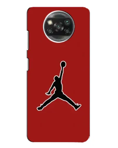 Чехол для Xiaomi POCO X3 с картинкой «Jordan Red Back»