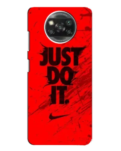 Чехол для Xiaomi POCO X3 с картинкой «Nike Just Do It»