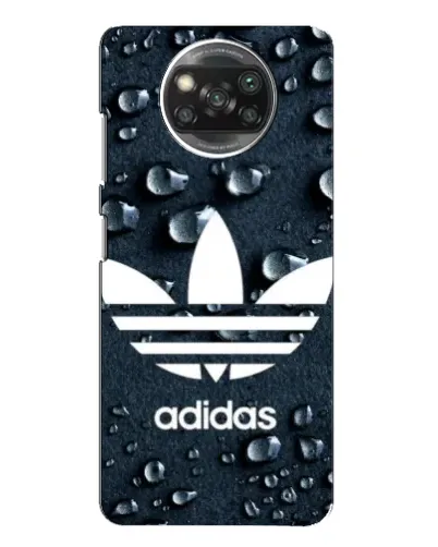 Чехол для Xiaomi POCO X3 с картинкой «Adidas Trefoil Blue»