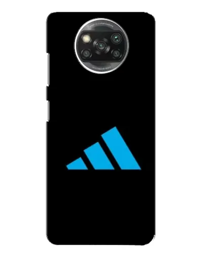 Чехол для Xiaomi POCO X3 с картинкой «Adidas Cyan Logo»