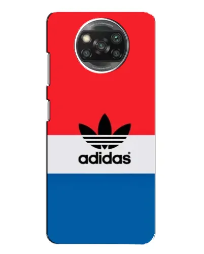 Чехол для Xiaomi POCO X3 с картинкой «Ретро блоки Adidas»