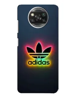 Чехол для Xiaomi POCO X3 с картинкой «Неоновый Adidas»
