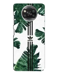 Чехол для Xiaomi POCO X3 с картинкой «Пальмовые листья адидас»