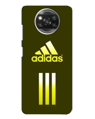 Чехол для Xiaomi POCO X3 с картинкой «Оливковый градиент Adidas»