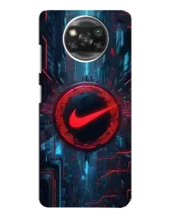 Чохол для Xiaomi POCO X3 з картинкою «Техногенний стиль Nike»