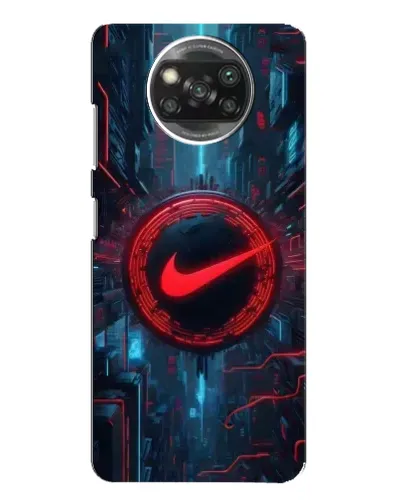 Чохол для Xiaomi POCO X3 з картинкою «Техногенний стиль Nike»