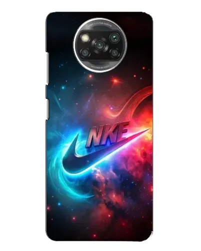 Чохол для Xiaomi POCO X3 з картинкою «Вогняний логотип Nike»
