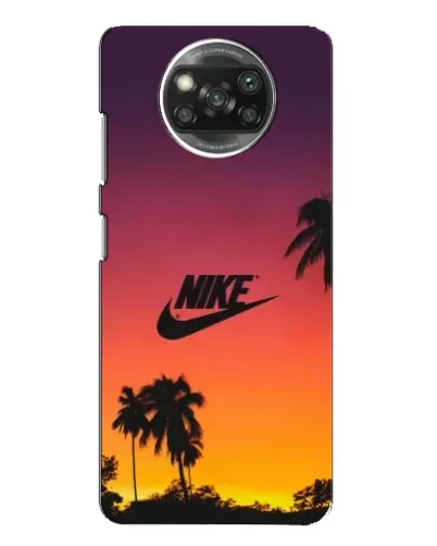 Чохол для Xiaomi POCO X3 з картинкою «Nike на заході сонця»
