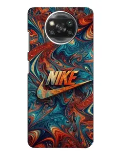 Чохол для Xiaomi POCO X3 з картинкою «Nike в абстракції»