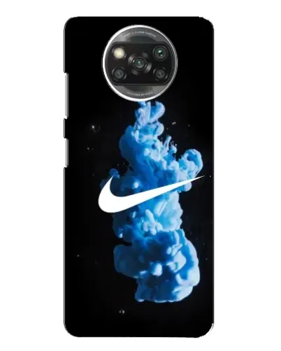 Чохол для Xiaomi POCO X3 з картинкою «Nike та синій дим»