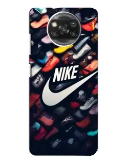 Чохол для Xiaomi POCO X3 з картинкою «Колекція кросівок Nike»