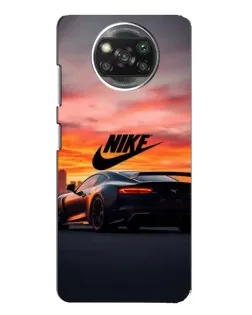 Чохол для Xiaomi POCO X3 з картинкою «Nike та суперкар»