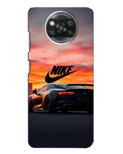 Чохол для Xiaomi POCO X3 з картинкою «Nike та суперкар»
