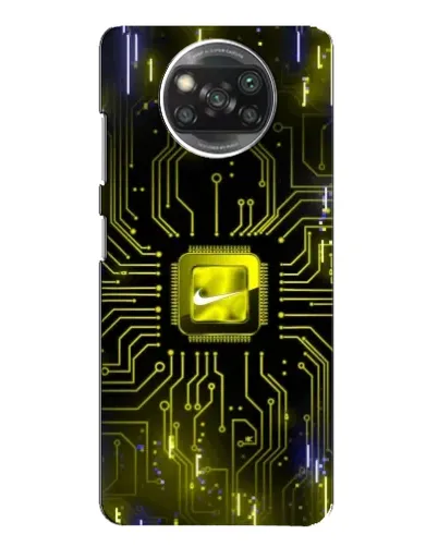 Чохол для Xiaomi POCO X3 з картинкою «Nike — золота іскра»