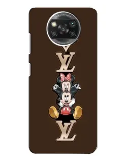 Чехол для Xiaomi POCO X3 с картинкой «LV и Микки Маус»