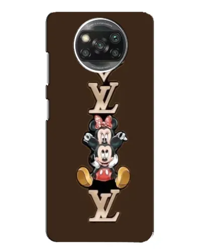 Чехол для Xiaomi POCO X3 с картинкой «LV и Микки Маус»