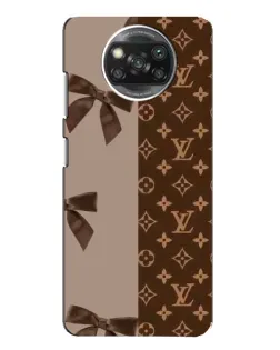 Чехол для Xiaomi POCO X3 с картинкой «Louis Vuitton — банты»