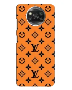Чехол для Xiaomi POCO X3 с картинкой «Оранжевый стиль LV»
