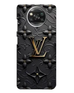 Чехол для Xiaomi POCO X3 с картинкой «Кожаная текстура LV»
