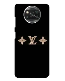 Чехол для Xiaomi POCO X3 с картинкой «Louis Vuitton — минимализм»