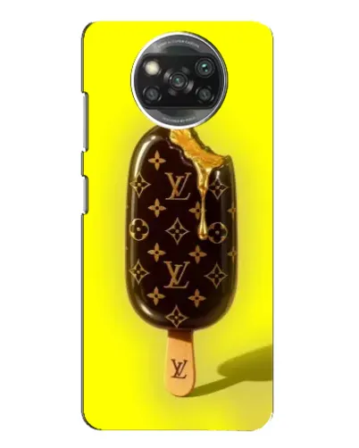 Чехол для Xiaomi POCO X3 с картинкой «Мороженое от LV»