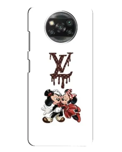 Чехол для Xiaomi POCO X3 с картинкой «LV и Микки Маус»