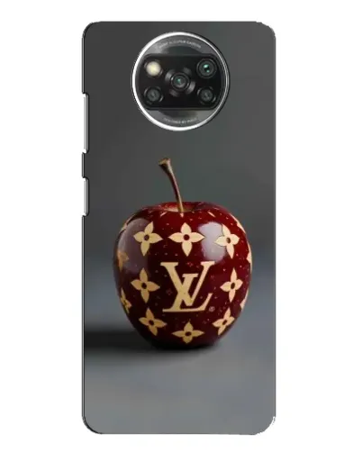 Чехол для Xiaomi POCO X3 с картинкой «Красное яблоко LV»