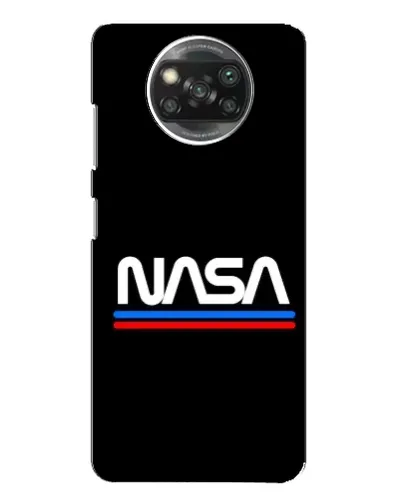 Чохол для Xiaomi POCO X3 з картинкою «NASA — класика Red Blue»