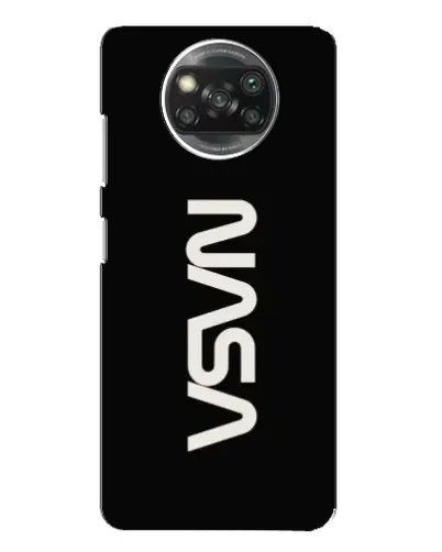 Чохол для Xiaomi POCO X3 з картинкою «NASA — вертикальний логотип»