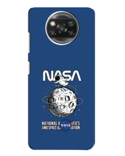 Чохол для Xiaomi POCO X3 з картинкою «NASA — місячна місія»