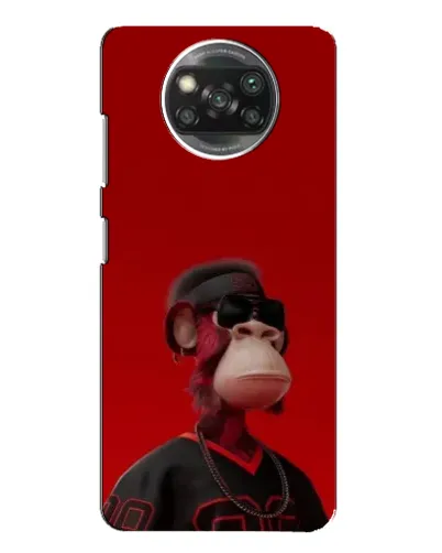 Чохол для Xiaomi POCO X3 з картинкою «Bored Ape в червоному»