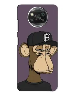 Чохол для Xiaomi POCO X3 з картинкою «Bored Ape в кепці»