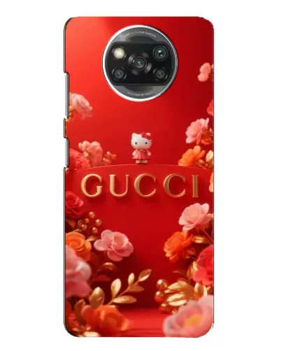 Чехол для Xiaomi POCO X3 с картинкой «Gucci — золотой сад»