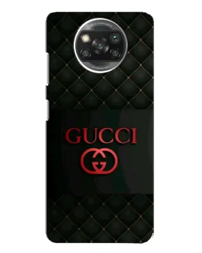 Чехол для Xiaomi POCO X3 с картинкой «Gucci — стеганый черный»
