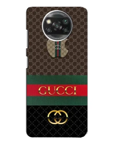 Чехол для Xiaomi POCO X3 с картинкой «Gucci — брендированный десерт»