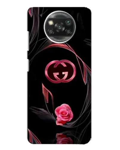 Чехол для Xiaomi POCO X3 с картинкой «Gucci — неоновая роза»