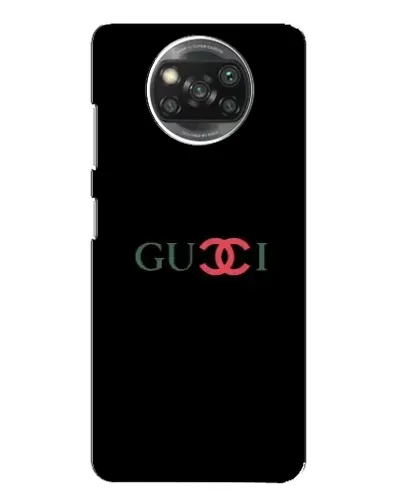 Чехол для Xiaomi POCO X3 с картинкой «Gucci — красный градиент»