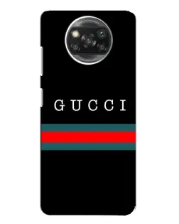 Чехол для Xiaomi POCO X3 с картинкой «Gucci — красный пояс»