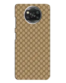 Чехол для Xiaomi POCO X3 с картинкой «Gucci — классический беж»