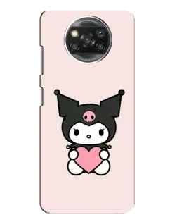 Чохол для Xiaomi POCO X3 з картинкою «Kuromi та серце»